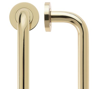 Click Here To Enlarge This Photo Of FBD300B - Zoo Hardware Fulton & Bray 300mm x 19mm 'D' Pull Handle - Polished Brass