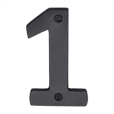 Click Here To Enlarge This Photo Of RDB351 1 M&period;Marcus Rustic Dark Bronze Numeral 1 Screw Fixing 76mm &lpar;3"&rpar;