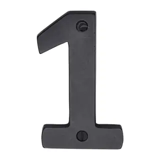 RDB351 1 M&period;Marcus Rustic Dark Bronze Numeral 1 Screw Fixing 76mm &lpar;3"&rpar;