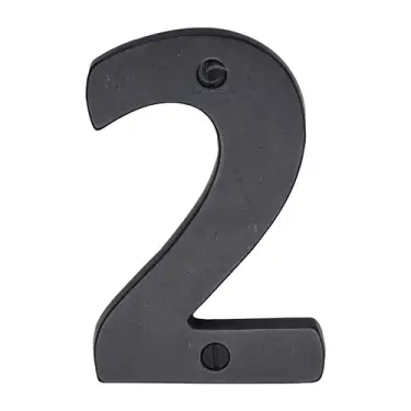 Click Here To Enlarge This Photo Of RDB351 2 M&period;Marcus Rustic Dark Bronze Numeral 2 Screw Fixing 76mm &lpar;3"&rpar;