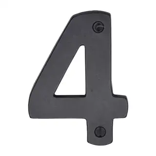 RDB351 4 M&period;Marcus Rustic Dark Bronze Numeral 4 Screw Fixing 76mm &lpar;3"&rpar;