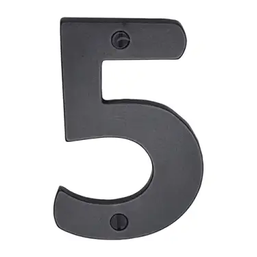 Click Here To Enlarge This Photo Of RDB351 5 M&period;Marcus Rustic Dark Bronze Numeral 5 Screw Fixing 76mm &lpar;3"&rpar;