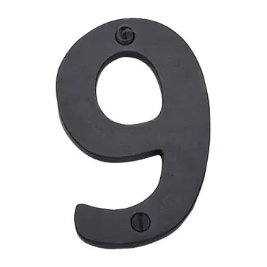 Click Here To Enlarge This Photo Of RDB351 9 M&period;Marcus Rustic Dark Bronze Numeral 9 Screw Fixing 76mm &lpar;3"&rpar;