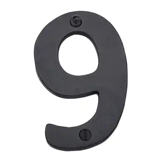 RDB351 9 M&period;Marcus Rustic Dark Bronze Numeral 9 Screw Fixing 76mm &lpar;3"&rpar;