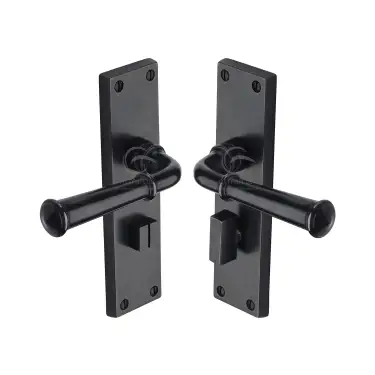 Click Here To Enlarge This Photo Of RDB3730 M&period;Marcus Rustic Dark Bronze Door Handle Bathroom Set Ashfield Design
