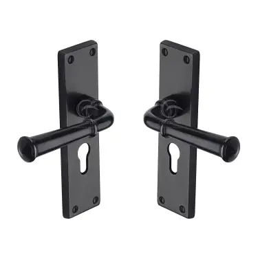 Click Here To Enlarge This Photo Of RDB3748 M&period;Marcus Rustic Dark Bronze Door Handle Euro Profile Ashfield Design