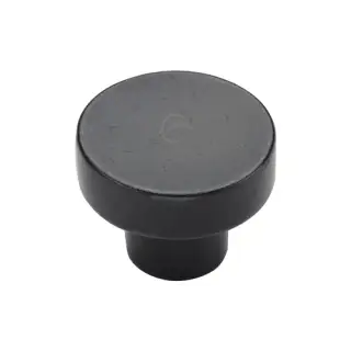 RDB3880 32 M&period;Marcus Rustic Dark Bronze Cabinet Knob Round Disc Design 32mm