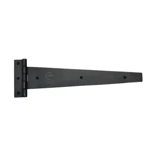 RDB414 457 M&period;Marcus Rustic Dark Bronze Strap Hinge 18" &lpar;pair&rpar;