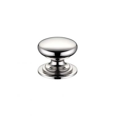 Click Here To Enlarge This Photo Of FCH01APN - Zoo Hardware Victorian Cupboard Knob 25mm dia&period; Polished Nickel