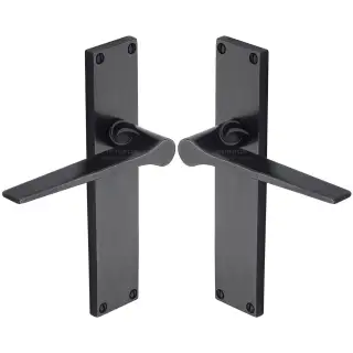 RDB41800 M&period;Marcus Rustic Dark Bronze Door Handle Lever Lock Gio Design