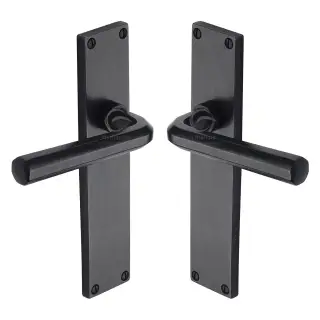 RDB45410 M&period;Marcus Rustic Dark Bronze Door Handle Lever Latch Octave Design