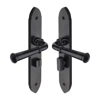 RDB4730 M&period;Marcus Rustic Dark Bronze Door Handle Bathroom Set Hadley Design