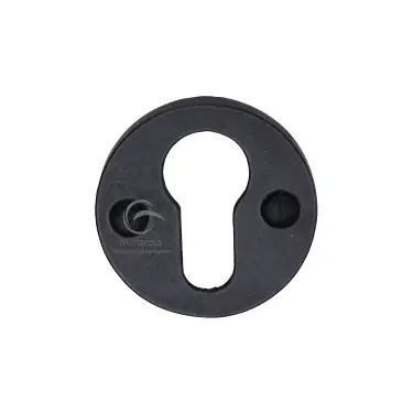 Click Here To Enlarge This Photo Of RDB556 M&period;Marcus Rustic Dark Bronze Euro Profile Cylinder Escutcheon