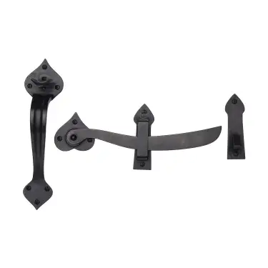 Click Here To Enlarge This Photo Of RDB568 M&period;Marcus Rustic Dark Bronze Gate Latch