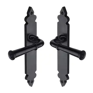 RDB5810 M&period;Marcus Rustic Dark Bronze Door Handle Lever Latch Ludlow Design