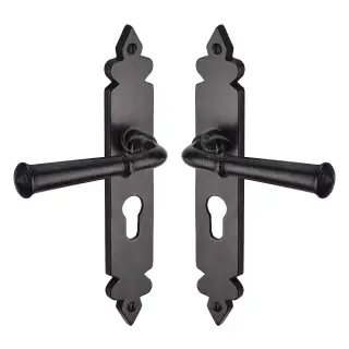 RDB5848 M&period;Marcus Rustic Dark Bronze Door Handle Euro Profile Ludlow Design