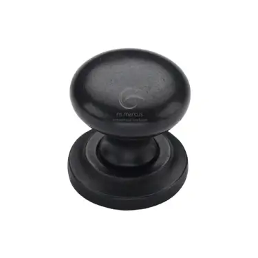Click Here To Enlarge This Photo Of RDB613 32 M&period;Marcus Rustic Dark Bronze Cabinet Knob Round Design on Rose 32mm