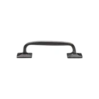 RPW1150 254 M&period;Marcus Rustic Pewter Door Pull Handle Cranked 10"