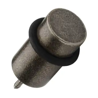 RPW136 50 M&period;Marcus Rustic Pewter Door Stop with Rubber Stopper