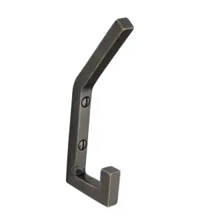 RPW151 M&period;Marcus Rustic Pewter Double Hook