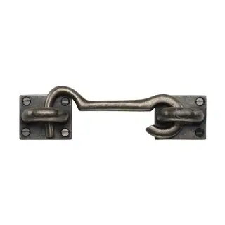 RPW154 106 M&period;Marcus Rustic Pewter Cabin Hook 4"