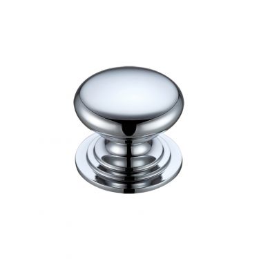 Click Here To Enlarge This Photo Of FCH01CCP - Zoo Hardware Victorian Cupboard Knob 38mm dia&period; Polished Chrome