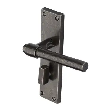 Click Here To Enlarge This Photo Of RPW23930 M&period;Marcus Rustic Pewter Door Handle Bathroom Set Fountain Design