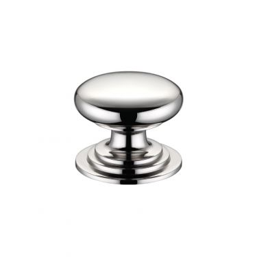 Click Here To Enlarge This Photo Of FCH01CPN - Zoo Hardware Victorian Cupboard Knob 38mm dia&period; Polished Nickel