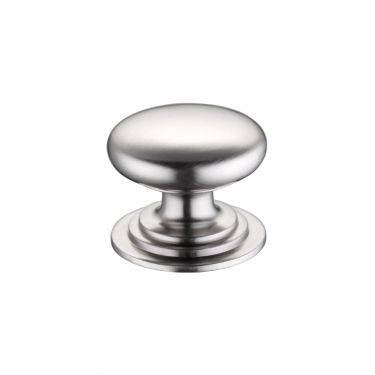 Click Here To Enlarge This Photo Of FCH01CSN - Zoo Hardware Victorian Cupboard Knob 38mm dia&period; Satin Nickel