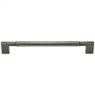 RPW346 457 M&period;Marcus Rustic Pewter Door Pull Bauhaus Design 457mm