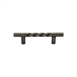 RPW349 227 M&period;Marcus Rustic Pewter Door Pull Rope Design 203mm