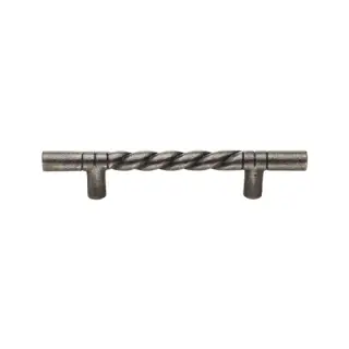 RPW349 305 M&period;Marcus Rustic Pewter Door Pull Rope Design 305mm