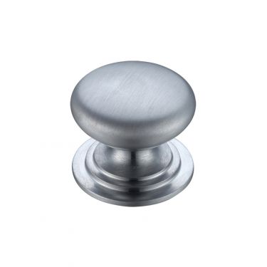 Click Here To Enlarge This Photo Of FCH01DSC - Zoo Hardware Victorian Cupboard Knob 45mm dia&period; Satin Chrome