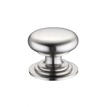 Click Here To Enlarge This Photo Of FCH01DSN - Zoo Hardware Victorian Cupboard Knob 45mm dia&period; Satin Nickel