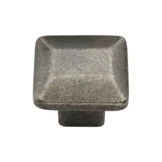 RPW3625 M&period;Marcus Rustic Pewter Cabinet Knob Trapezoid Design 32mm