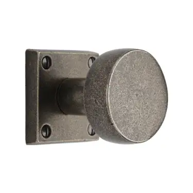 Click Here To Enlarge This Photo Of RPW8822 M&period;Marcus Rustic Pewter Mortice Knob on Rose Olympic Design