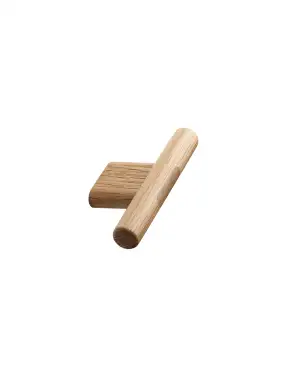 Click Here To Enlarge This Photo Of Furnipart 'Join' Wooden Cabinet Knob L80mm &sol; C16mm - Lacquered Oak &lpar;103290016-052&rpar;