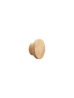 Furnipart 'Circle' Wooden Cabinet Knob D50mm - Clear Lacquered Oak &lpar;103820050-052&rpar;