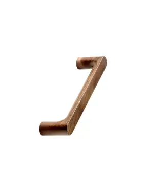 Click Here To Enlarge This Photo Of Furnipart 'Pinta' Wooden Cabinet Pull L144mm &sol; C128mm - Clear Lacquered Walnut &lpar;104620128-292&rpar;