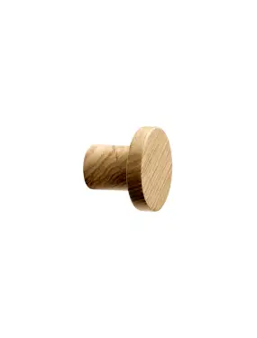 Click Here To Enlarge This Photo Of Furnipart 'Circum' Wooden Cabinet Knob D33mm - Clear Lacquered Oak &lpar;106720033-052&rpar;