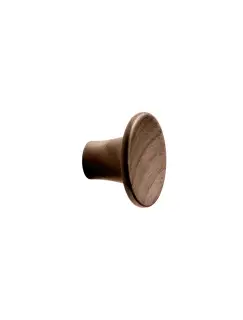 Furnipart 'Tuba' Wooden Cabinet Knob D28mm - Clear Lacquered Walnut &lpar;109120028-292&rpar;