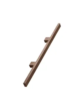 Click Here To Enlarge This Photo Of Furnipart 'Japan' Wooden Cabinet Pull L384mm &sol; C160mm - Clear Lacquered Walnut &lpar;117760160-292&rpar;