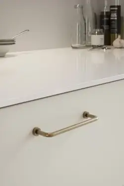 Click Here To Enlarge This Photo Of Furnipart 'Lounge' Cabinet Pull L142mm &sol; C128mm - Patinated Brass &lpar;240330128-24&rpar;