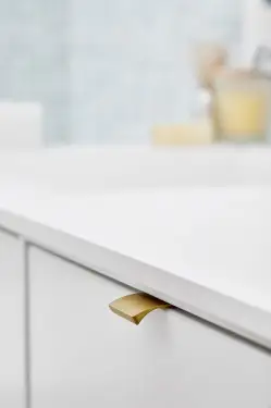 Click Here To Enlarge This Photo Of Furnipart Straight Edge Pull L40mm - Brushed Brass &lpar;419720040-31&period;1&rpar;
