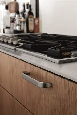 Click Here To Enlarge This Photo Of Furnipart 'Tangerine' Cabinet Pull L146mm &sol; C128mm - Inox Look &lpar;427920128-66&rpar;