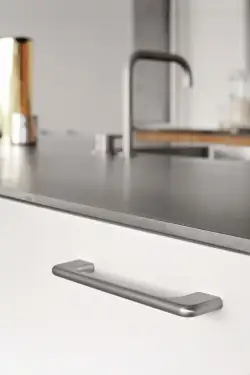Click Here To Enlarge This Photo Of Furnipart 'Doppia' Cabinet Pull L168mm &sol; C160mm - Inox Look &lpar;428120128160-66&rpar;