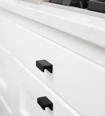 Click Here To Enlarge This Photo Of Furnipart 'Station' Cabinet Knob L44mm - Brushed Matt Black &lpar;437620032-76&rpar;