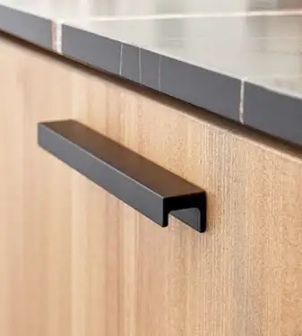 Click Here To Enlarge This Photo Of Furnipart 'Station' Cabinet Pull L190mm &sol; C160mm - Brushed Matt Black &lpar;437620160-76&rpar;