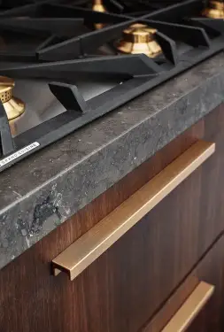 Click Here To Enlarge This Photo Of Furnipart 'Station' Cabinet Pull L350mm &sol; C320mm - Brushed Brass &lpar;437620320-31&rpar;