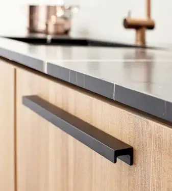 Click Here To Enlarge This Photo Of Furnipart 'Station' Cabinet Pull L350mm &sol; C320mm - Brushed Matt Black &lpar;437620320-76&rpar;